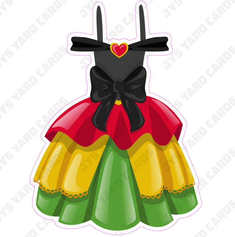 DRESS: RED, BLACK, GREEN, YELLOW JYS Party Decor DRESS: RED, BLACK, GREEN, YELLOW JYS Party Decor