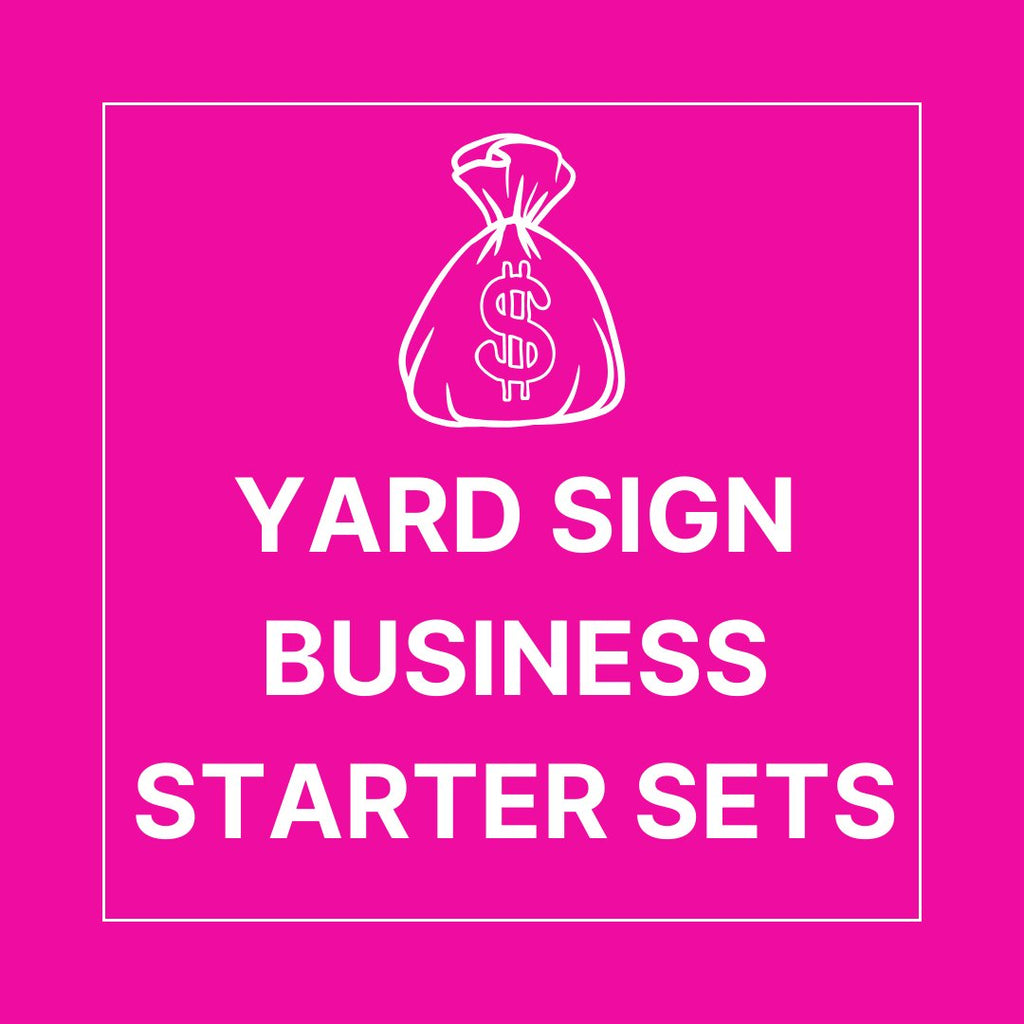 STARTER & BUNDLE SETS - Yard Card Signs by JYS International