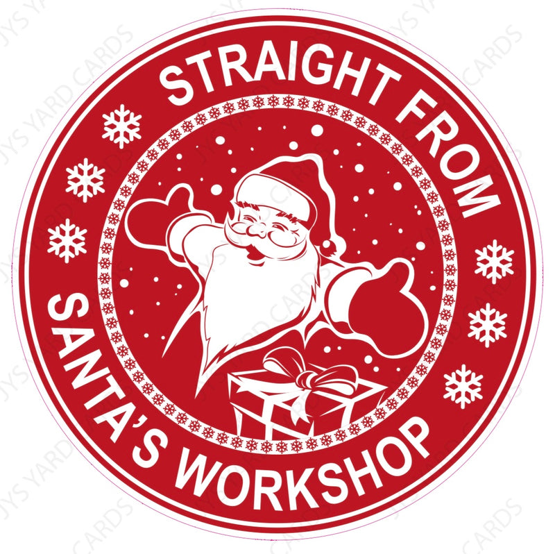 Santa’s Workshop - Yard Card Signs by JYS International