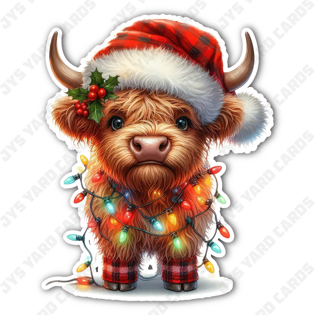 CHRISTMAS COWS 1 - Yard Card Signs by JYS International