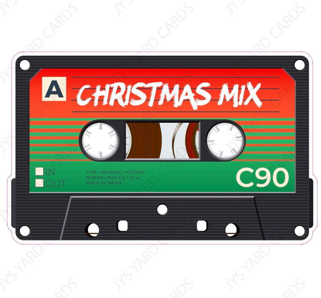 Christmas Mix Tape - Yard Card Signs by JYS International