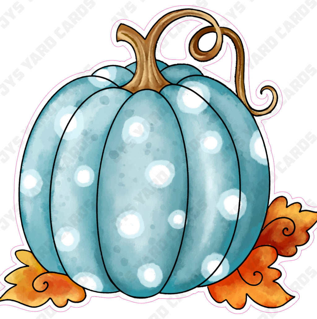 TURQUOISE PUMPKIN - Yard Card Signs by JYS International