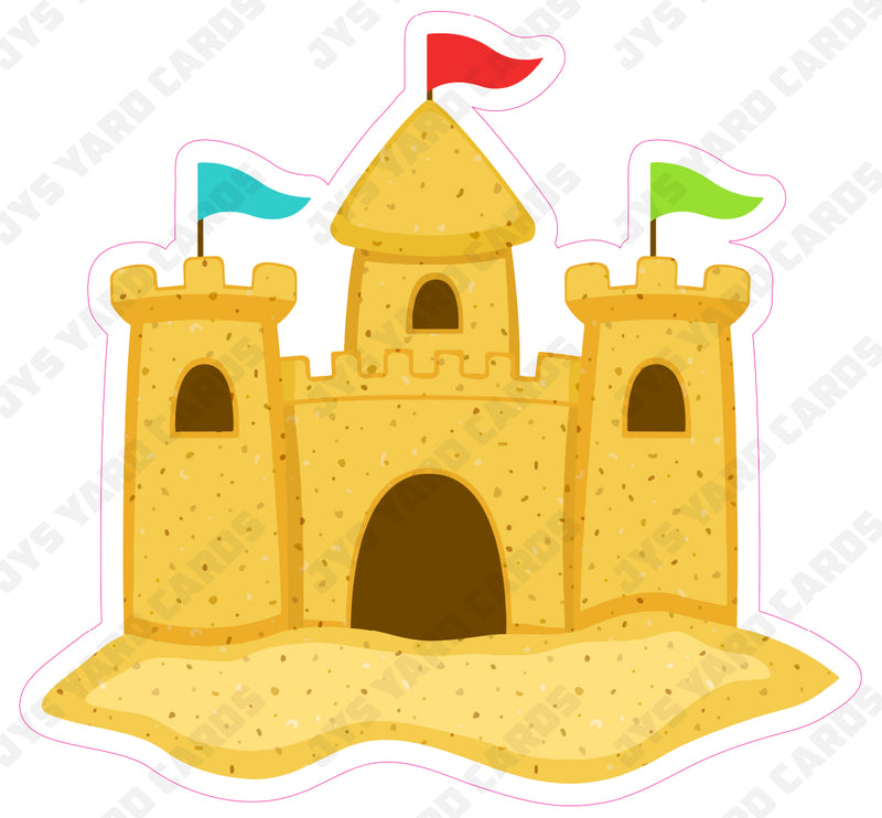 SAND CASTLE - Yard Card Signs by JYS International