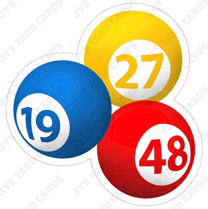 BILLIARD BALLS - Yard Card Signs by JYS International