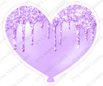 GLITTER DRIP HEART: Multiple Colors - Yard Card Signs by JYS International