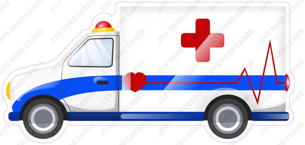 AMBULANCE CAR - Yard Card Signs by JYS International