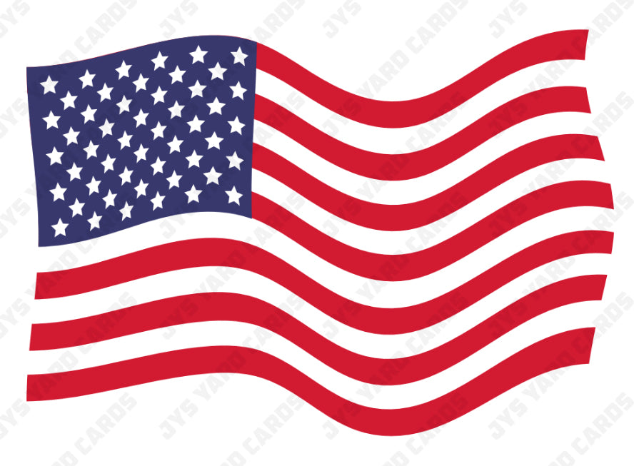 USA FLAG - Yard Card Signs by JYS International