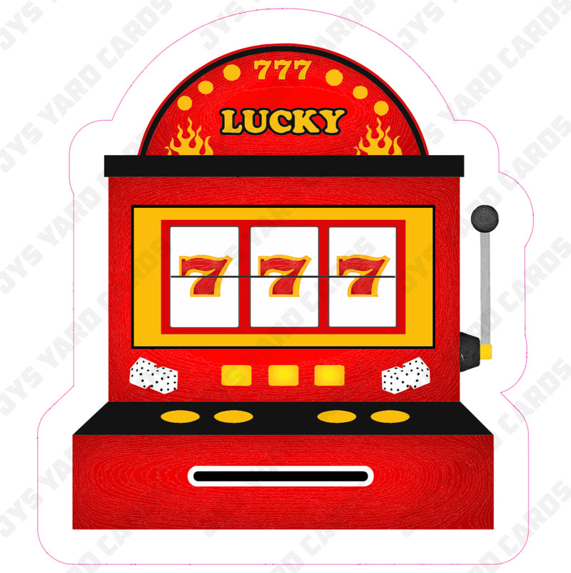 CASINO LUCKY 777 - Yard Card Signs by JYS International