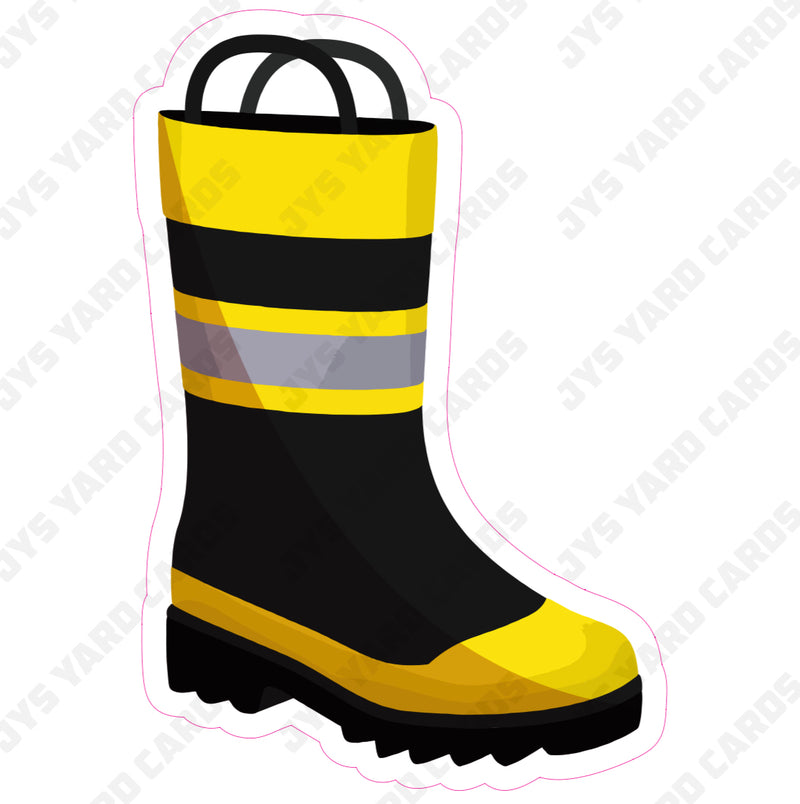 FIREFIGHTER BOOTS - Yard Card Signs by JYS International