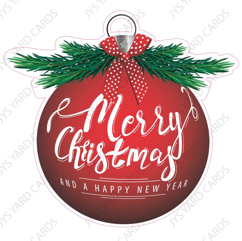 Merry Christmas Ornament - Yard Card Signs by JYS International