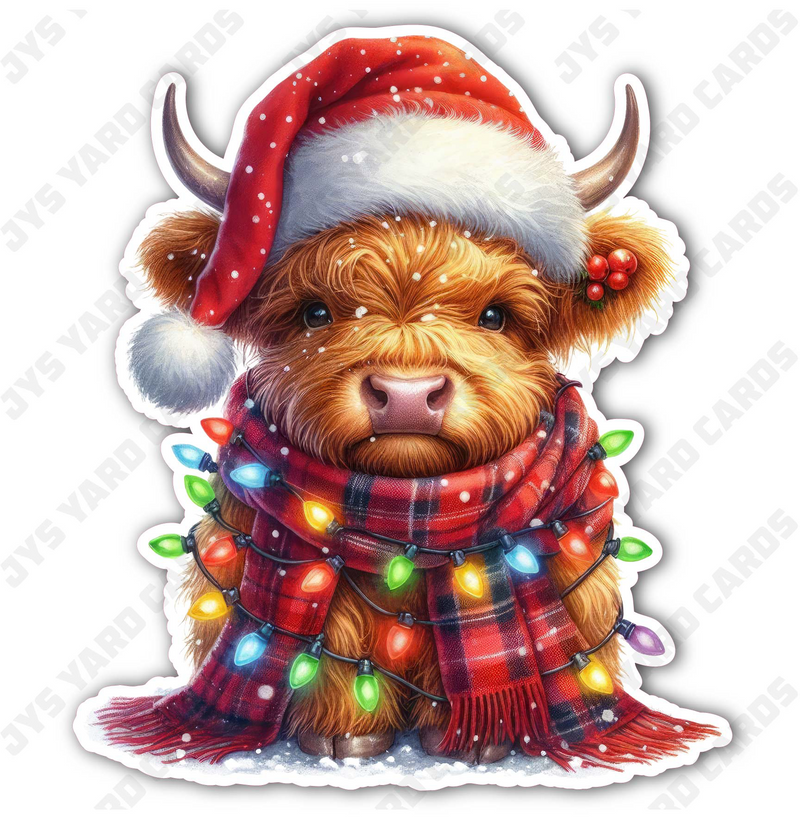 CHRISTMAS COWS 5 - Yard Card Signs by JYS International