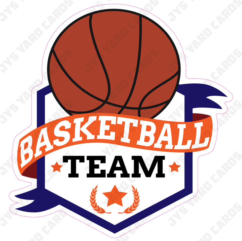 BASKETBALL TEAM SIGN - Yard Card Signs by JYS International