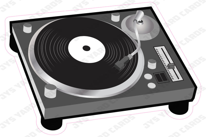 RETRO RECORD PLAYER - Yard Card Signs by JYS International