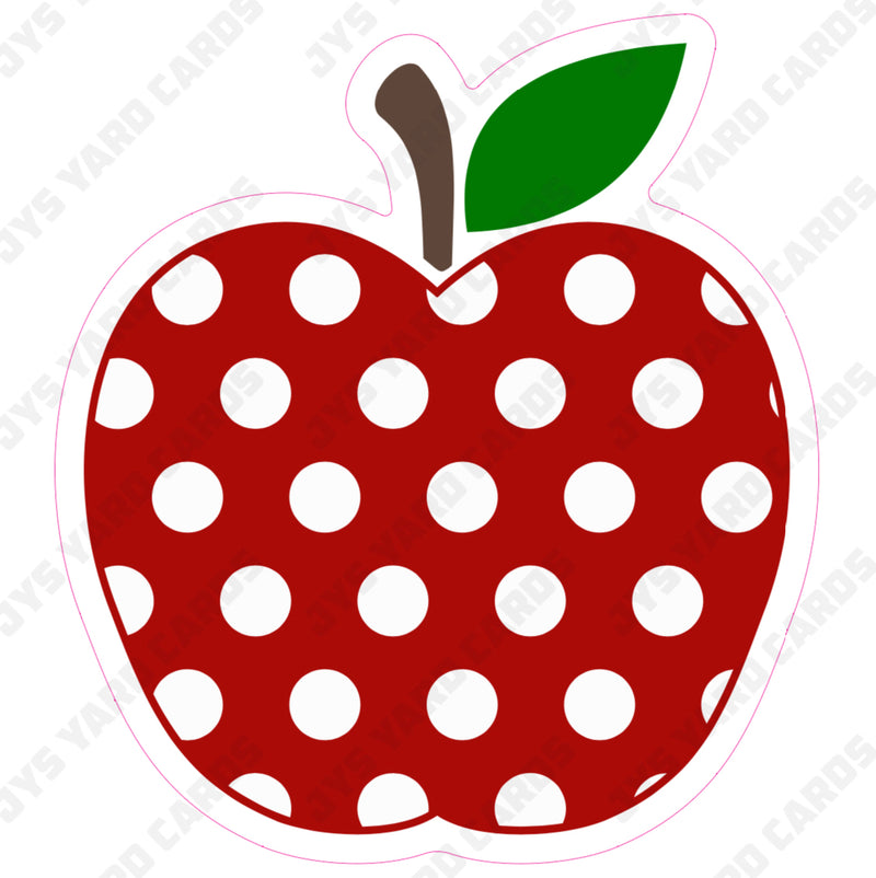 SCHOOL APPLE 1 - Yard Card Signs by JYS International