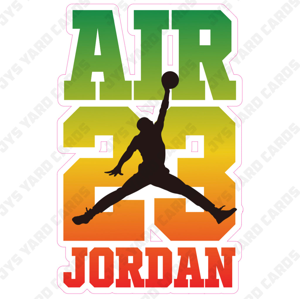 AIR 23 JORDAN PLAYER SIGN - Yard Card Signs by JYS International