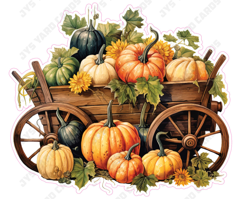 FALL PUMPKINS 4 - Yard Card Signs by JYS International