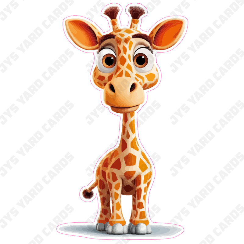 GIRAFFE - Yard Card Signs by JYS International