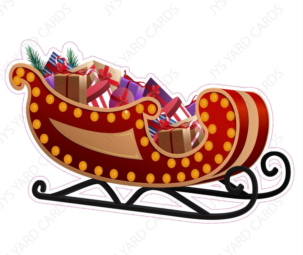 Santa’s Sleigh - Yard Card Signs by JYS International