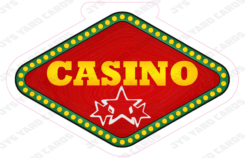 CASINO SIGN - Yard Card Signs by JYS International