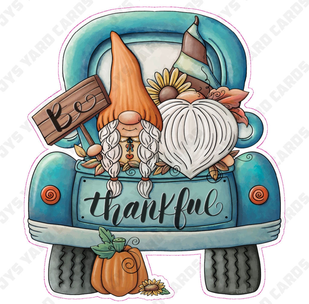 BE THANKFUL PICKUP - Yard Card Signs by JYS International