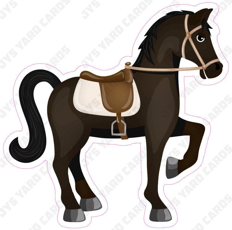 HORSE: BLACK - Yard Card Signs by JYS International