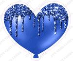 GLITTER DRIP HEART: Multiple Colors - Yard Card Signs by JYS International