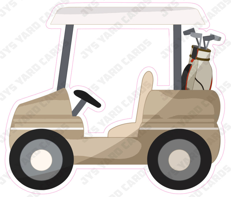 GOLF CART - Yard Card Signs by JYS International