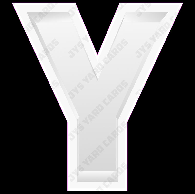 Single Letters: 23” Original Marquee - Yard Card Signs by JYS International