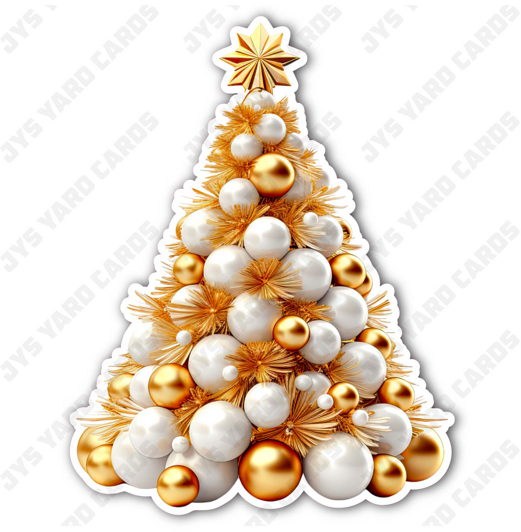 GOLDEN CHRISTMAS 4 - Yard Card Signs by JYS International