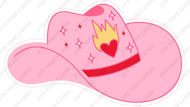 COWGIRL HAT - Yard Card Signs by JYS International