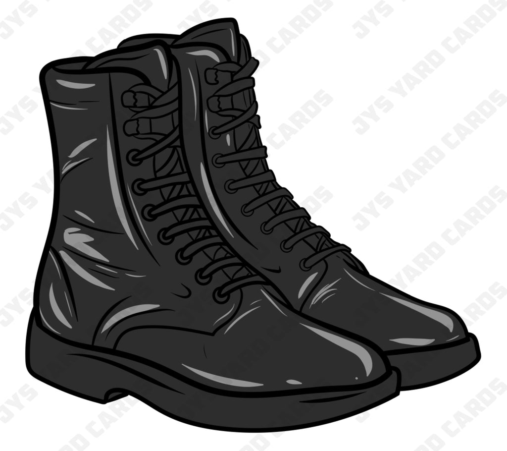 SOLDIER BOOTS - Yard Card Signs by JYS International