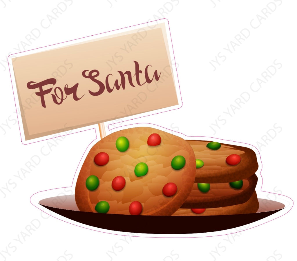 Santa’s Cookies - Yard Card Signs by JYS International