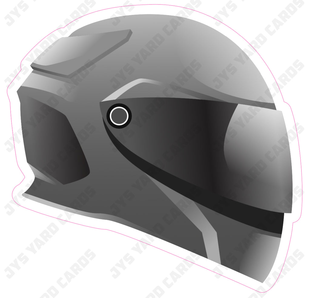 MOTORCYCLE HELMET - Yard Card Signs by JYS International