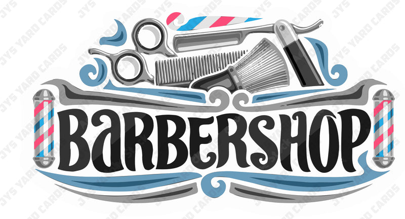 BARBERSHOP - Yard Card Signs by JYS International