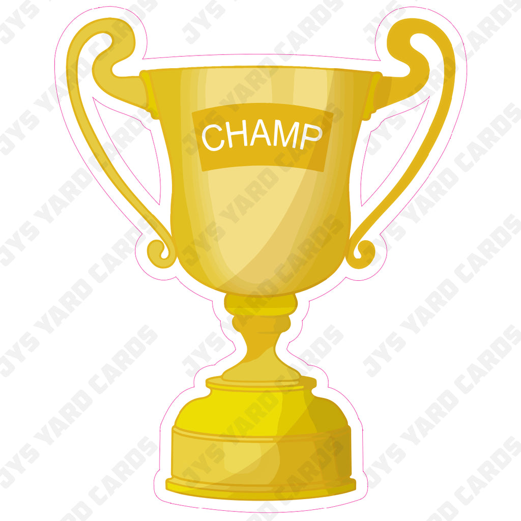 CHAMPION CUP - Yard Card Signs by JYS International