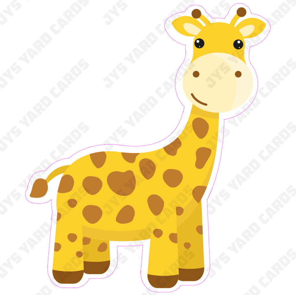 GIRAFFE HAPPY - Yard Card Signs by JYS International