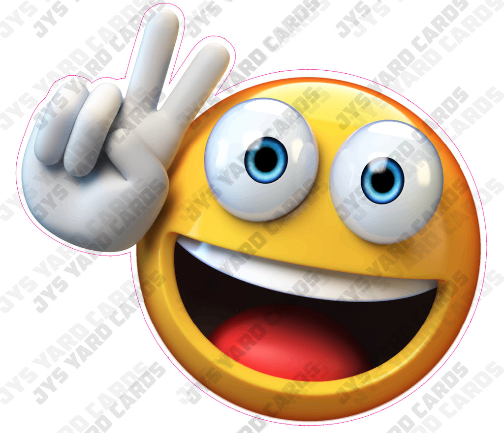 FINGER EMOJI - Yard Card Signs by JYS International