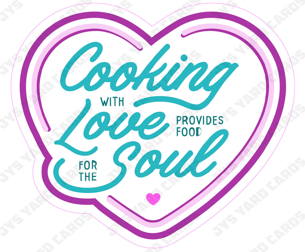 COOKING WITH LOVE - Yard Card Signs by JYS International