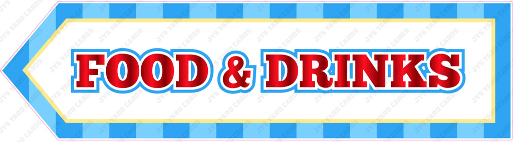 SIGN FOOD & DRINK - Yard Card Signs by JYS International