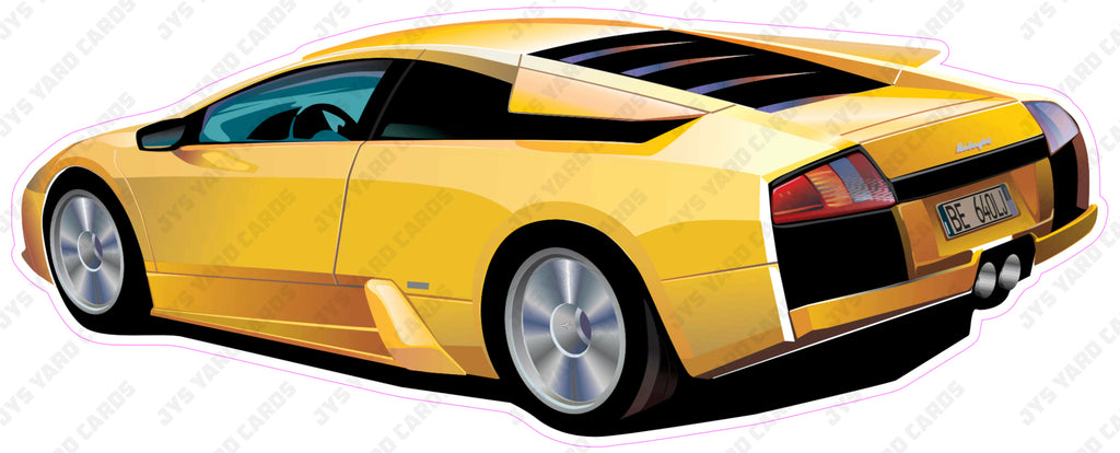 LAMBORGHINI YELLOW - Yard Card Signs by JYS International