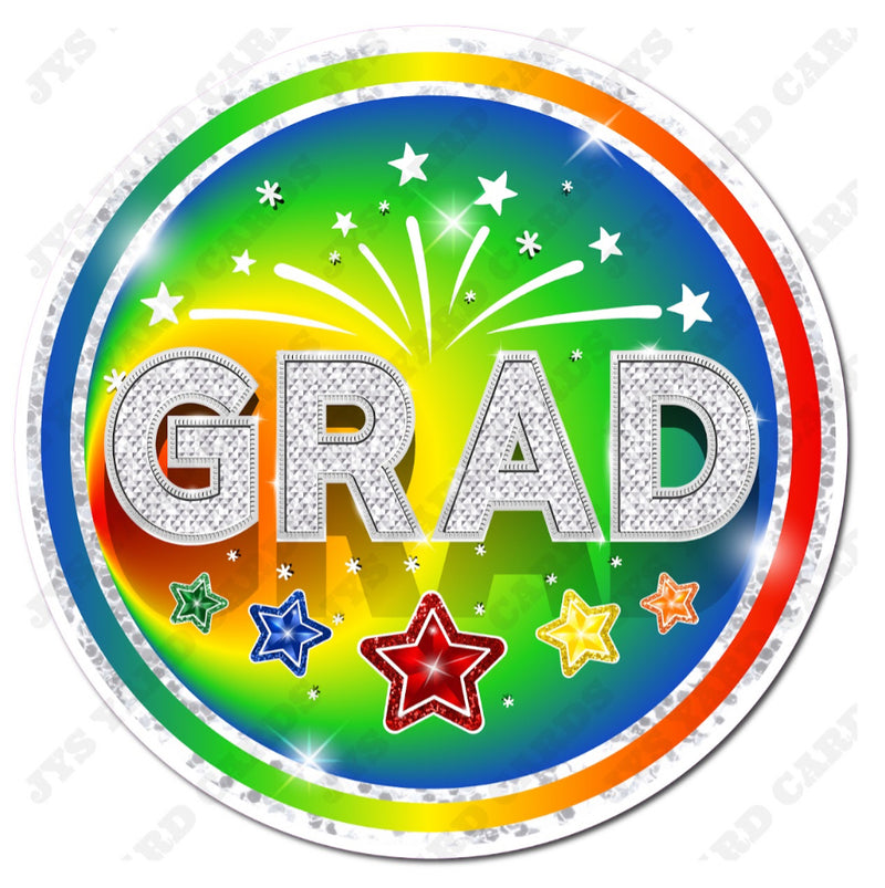 CELEBRATION GRAD FLAIR: RAINBOW - Yard Card Signs by JYS International