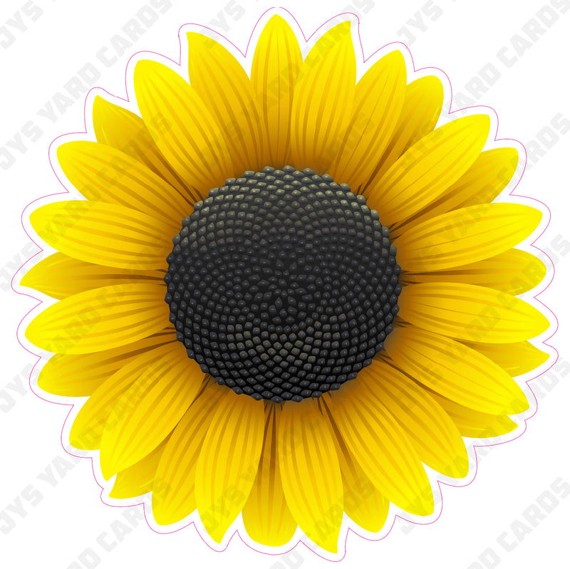 FLOWER: SUNFLOWER - Yard Card Signs by JYS International