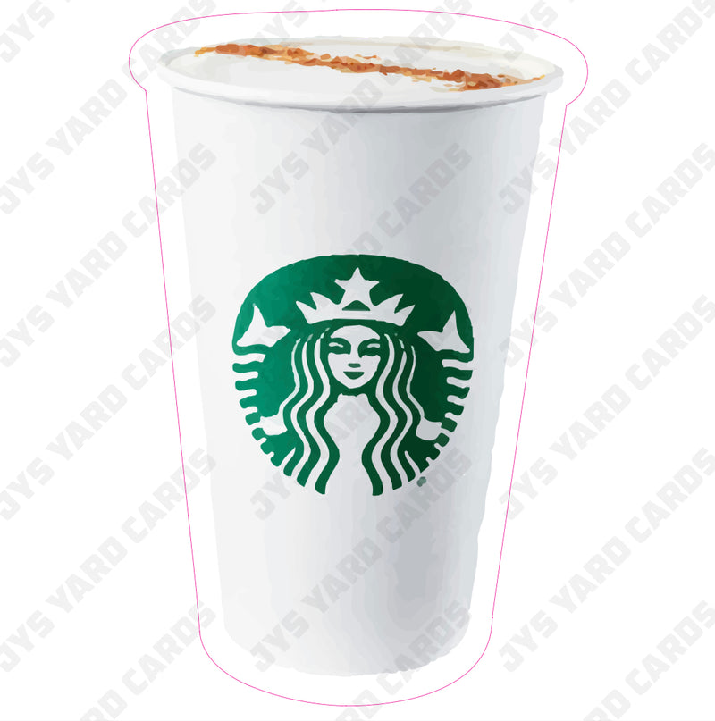 STARBUCKS CAPUCCINO - Yard Card Signs by JYS International