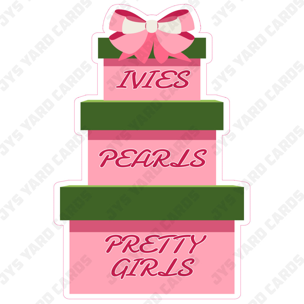 AKA IVIES PEARLS PRETTY GIRLS - Yard Card Signs by JYS International