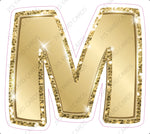 Single Letters: 18” Bouncy Metallic Gold - Yard Card Signs by JYS International