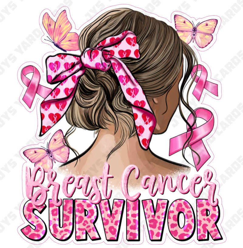 BREAST CANCER SURVIVOR - Yard Card Signs by JYS International