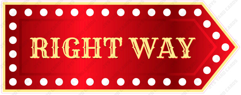 Right Way Lettering SIGN RIGHT WAY – JYS Party Decor