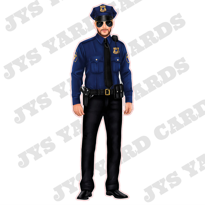 LIGHT POLICEMAN: HAT - Yard Card Signs by JYS International