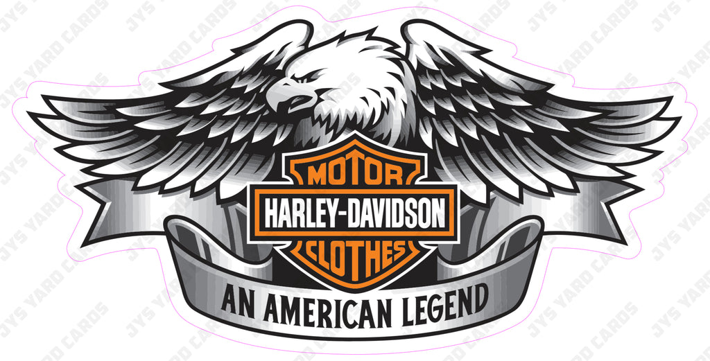 HARLEY DAVIDSON CENTERPIECE - Yard Card Signs by JYS International