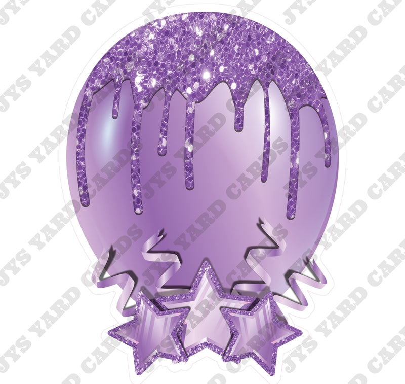 INDIVIDUAL BALLOON: LIGHT PURPLE - Yard Card Signs by JYS International